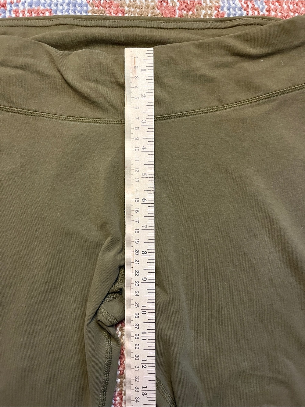 Pact Organic Cotton Leggings Olive Green Size L - Picture 3 of 7
